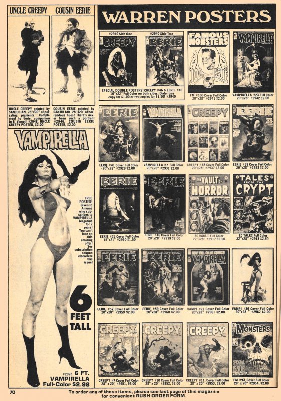 EERIE #60 (Sept'74) 8.0 VF   WARREN magazine • Wrightson! Corben! Wally Wood!