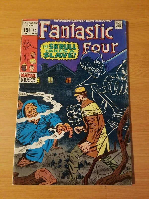 Fantastic Four #90 ~ FINE - VERY FINE VF ~ (1969, Marvel Comics)