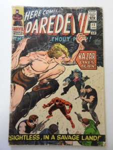 Daredevil #12 (1966) GD Condition moisture stain, cover detached