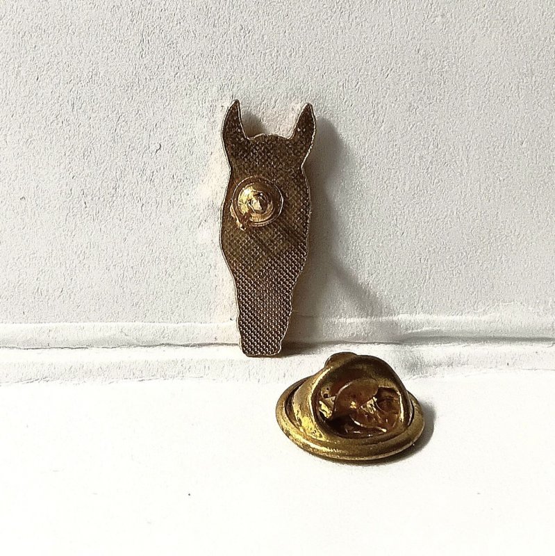 HORSE HEAD | BLACK/COPPER/WHITE TONE | WRANGLER/COWBOY/RANCHER PIN
