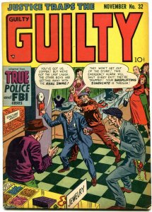JUSTICE TRAPS THE GUILTY #32 SHOPLIFT COVER 1951 CRIME VG/FN