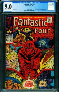 FANTASTIC FOUR #77 CGC 9.0 1968-MARVEL-JACK KIRBY 2020817002