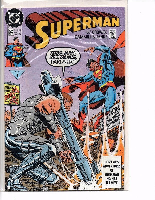 DC Comics Superman #52 Jerry Ordway Story and Cover