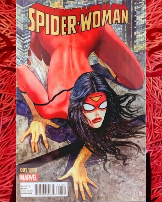 Spider-Woman #1 Manara (2016) HTF Rare Controversial Cover/Madame Web Avengers