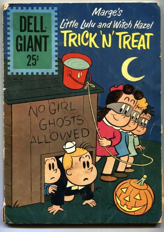 Dell Giant #50 -Marge's Little Lulu Jack o' Lantern cvr Trick 'N' Treat