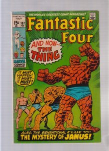 Fantastic Four #107 - John Buscema Art! (4.5) 1971
