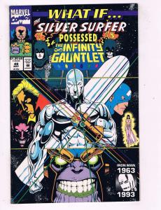 What If ? #49 NM Marvel Comic Silver Surfer Possessed The Infinity Gauntlet AD24