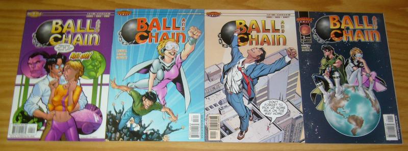 Ball and Chain #1-4 VF/NM complete series - homage comics - married super heroes