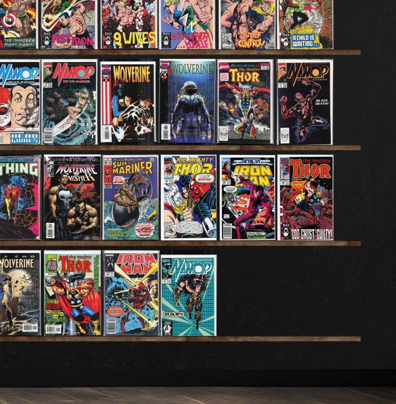 Huge Lot 150+ Comics with Namor, The Sub Mariner, Iron Man, Wolverine & More!