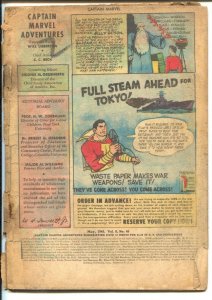 Captain Marvel Adventures #46 1945-Fawcett-Mr Mind-Final Monster Society Of E...