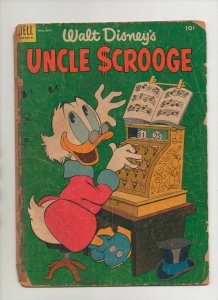 Walt Disney's Uncle Scrooge #5 - Barks Cash Register Piano - (Grade 1.0) 1954