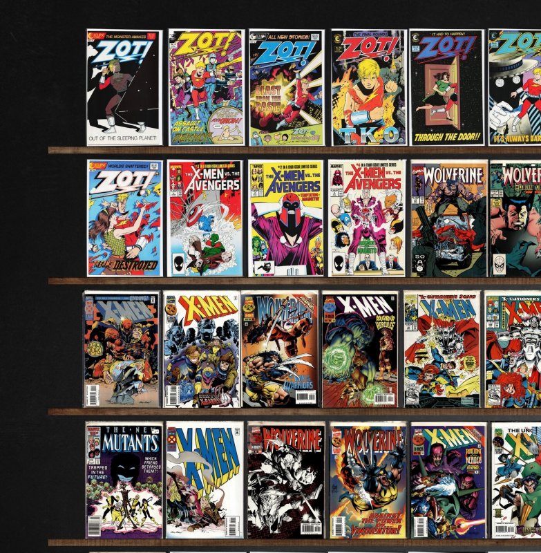 Huge Lot 150+ Comics with Zot!, The New Mutants, Wolverine, Zorro & More!