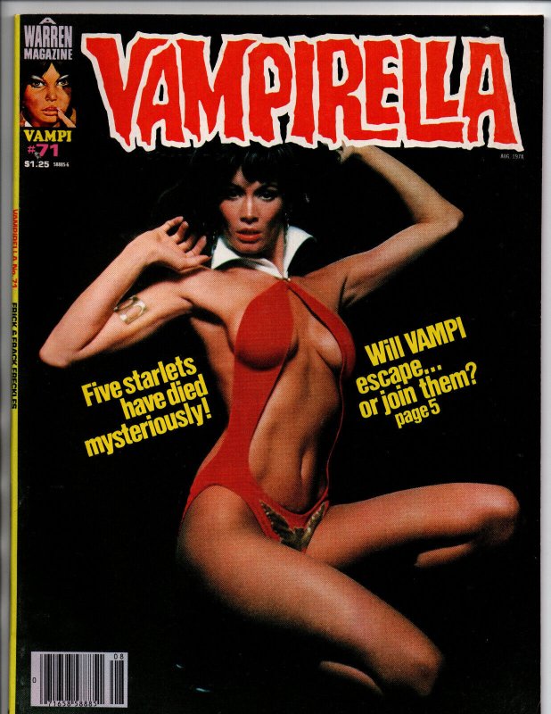 Vampirella #71 - Photo Cover - vampire - Horror Magazine - Warren - 1977 - (-VF) 71658588851