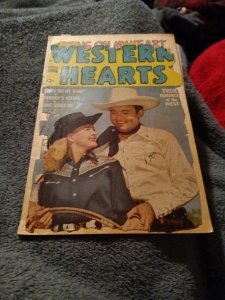 Western Hearts 9 Standard Comics 1950 Golden Age whip Wilson Reno browne romance