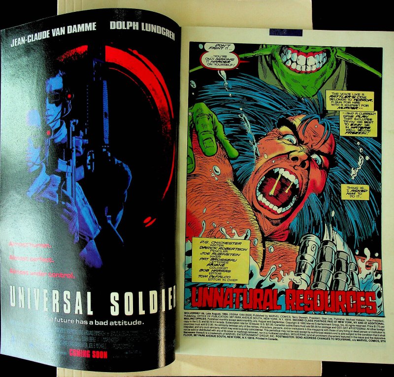 Wolverine #59 (Aug 1992, Marvel) - Near Mint