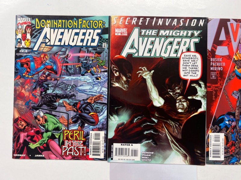 3 Avengers Marvel Comic Books #10 17 24 Defenders Thor Iron Man Hulk 53 JS45