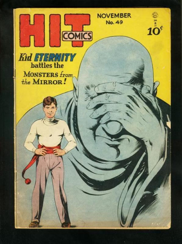 HIT COMICS #49 1948- KID ETERNITY-MONSTER ISSUE-very good minus VG-