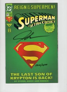Action Comics #687 - Signed By Jackson Butch Guice  5036/10000 (8.0) 1993