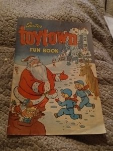 Santa's Toytown Fun Book 1 Promotional Pub 1953 Marv Levy Cover Golden age comic