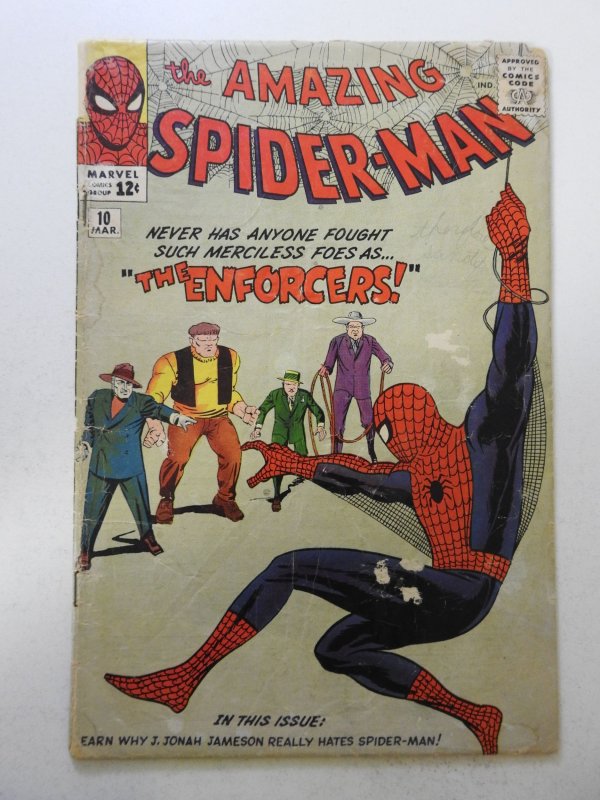 The Amazing Spider-Man #10 (1964) GD Condition see desc