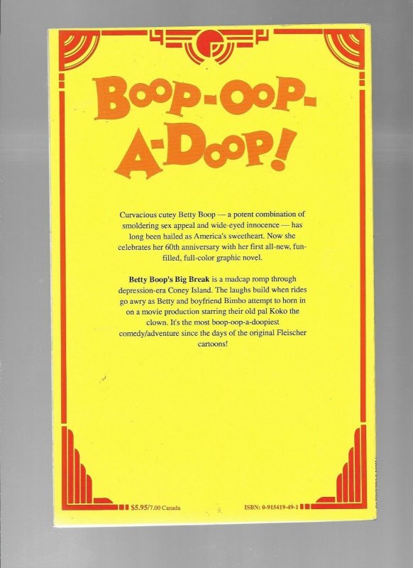 BETTY BOOP'S BIG BREAK GRAPHIC NOVEL TPB - (9.2) 1990