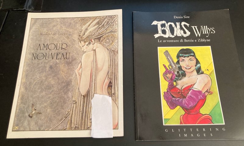 2 Glittering Image *BIG* ADULT GN/COMIX—Amour Nouveau+ Bois Willys/Bettie Page!