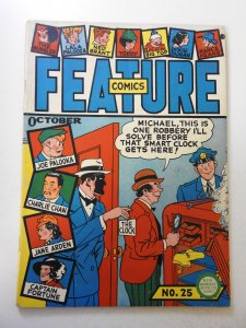 Feature Comics #25 (1939) VG/FN Condition!