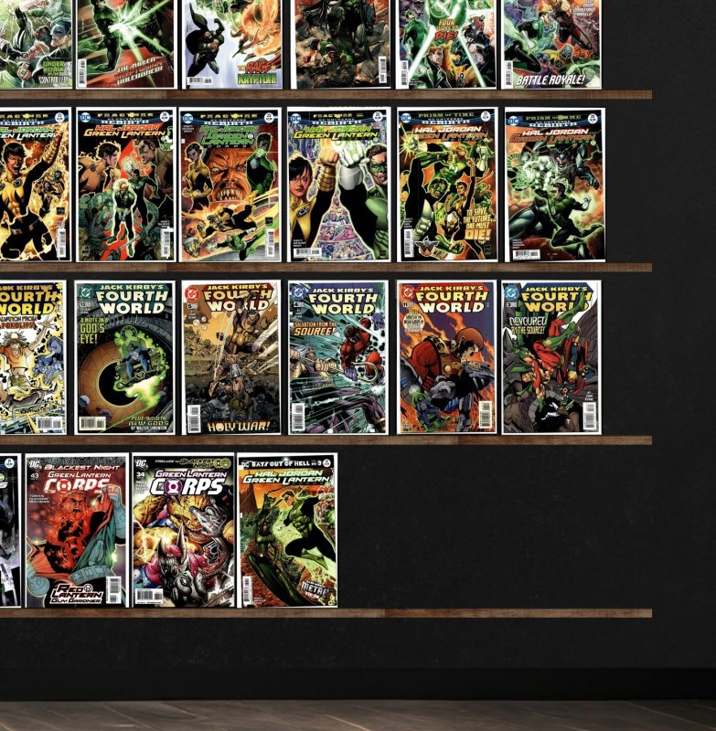 Huge Lot 140+ Comics with Green Lanterns, Suicide Squad, Jack Kirby& & More!