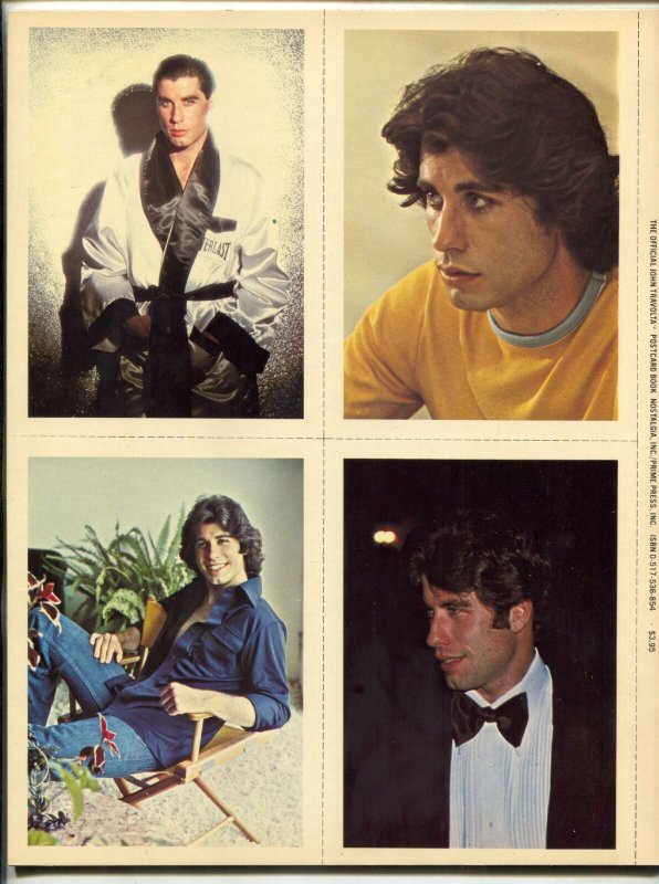 Official John Travolta Picture / Postcard Book 1978