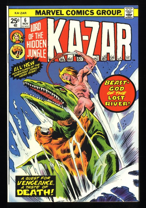 Ka-Zar #6 NM+ 9.6 Tongie Farm Collection