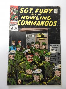 Sgt. Fury #60 (1968) VG Condition