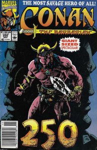 Conan the Barbarian #250 (Newsstand) VF ; Marvel