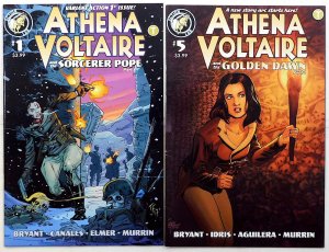 Athena Voltaire Lot of 2 #1 C, 5 (2018) Action Lab 1st Print Comic Books