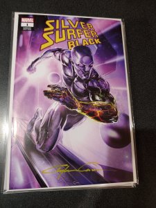 SILVER SURFER BLACK #1 SIGNED BY CLAYTON CRAIN VARIANT W/ COA