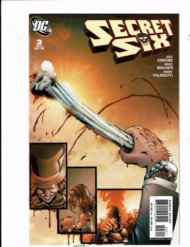 Lot of 2 Secret Six DC Comic Books #1 3 BH53