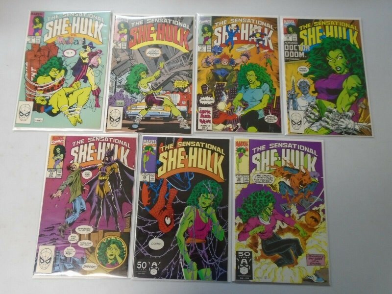 Sensational She-Hulk lot 21 different from #1-46 avg 8.5 VF+ (1989-92 1st Series