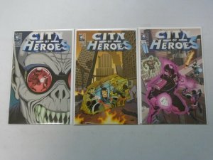 City of Heroes lot 27 different avg 8.5 VF+ (2004-07 Image/Blue King)