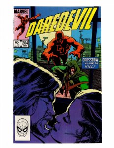 Daredevil #204 Direct Edition (VF/NM) 1984 david Mazzuchelli   / ID#019