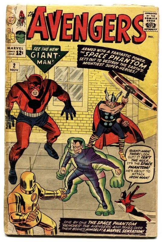 AVENGERS #2-1963-marvel silver-age-hulk-thor-iron man. g