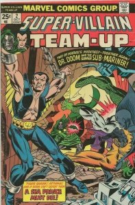 Super Villain Team Up #2 ORIGINAL Vintage 1975 Marvel Comics Sub Mariner Dr Doom
