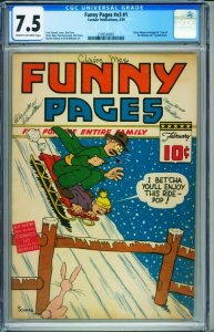 Funny Pages Vol.3 #1 CGC 7.5 CENTAUR Bruce Wayne-Highest-2109540001