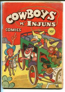 Cowboys 'n' Injuns #1 1946-ME-1st issue-funny animals-western theme-G