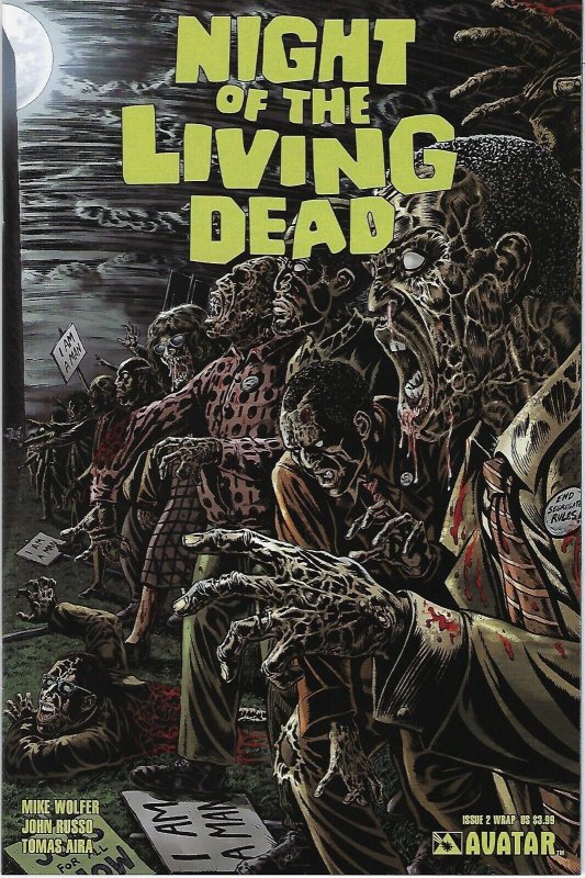 Night of the Living Dead # 2 Wrap Around Variant Cover !!!    NM