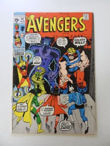 The Avengers #91 (1971) FN- condition