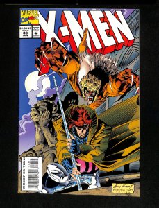 X-Men (1991) #33 Gambit and Sabretooth Appearance!