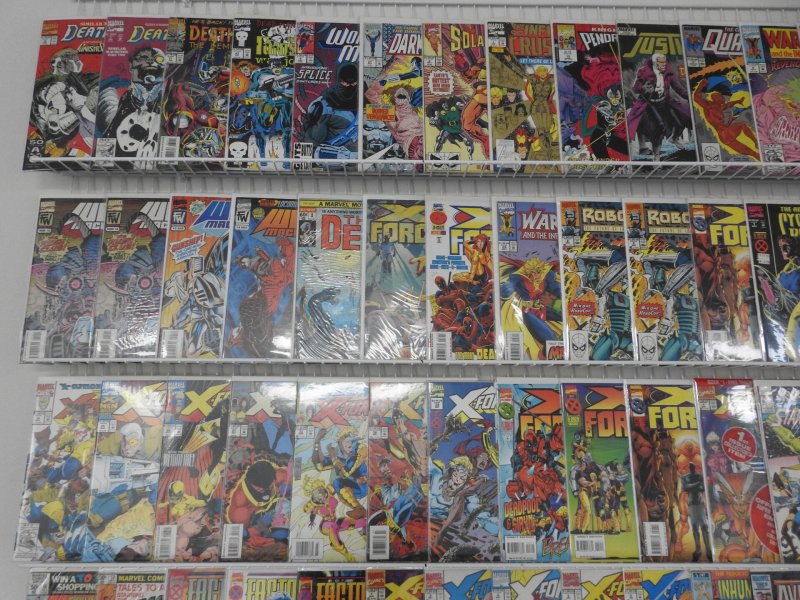 Huge Lot 130+ Comics W/ X-Force, War Machine, Deathlok+ Avg Fine/VF Condition!