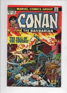 CONAN the BARBARIAN #26 VF+, Buscema, Ernie Chan, Howard, 1970 1973