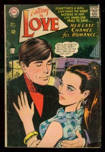 FALLING IN LOVE #94 1967-DC ROMANCE COMICS-HOT COVER VG