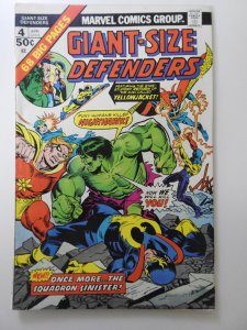 Giant-Size Defenders #4 (1975) vs The Squadron Supreme! Beautiful VF- Condition!