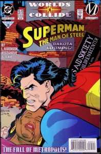 SUPERMAN THE MAN OF STEEL Comic 35 — Worlds Collide Crossover Part 1 — 1994 DC